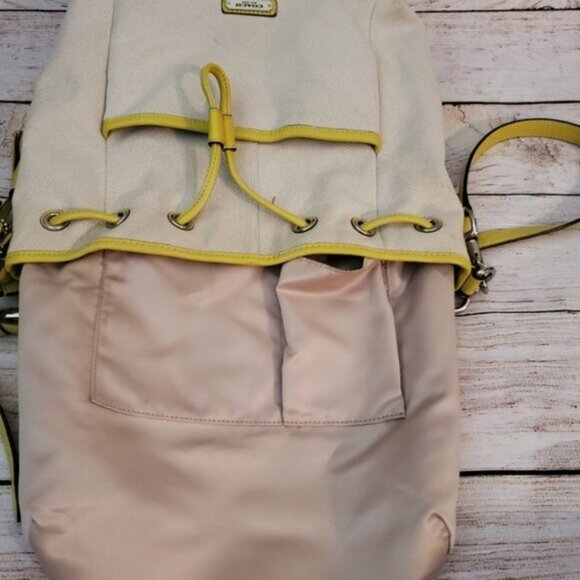 Coach Avery Canvas Drawstring Satchel Bag F28913 - Picture 5 of 15